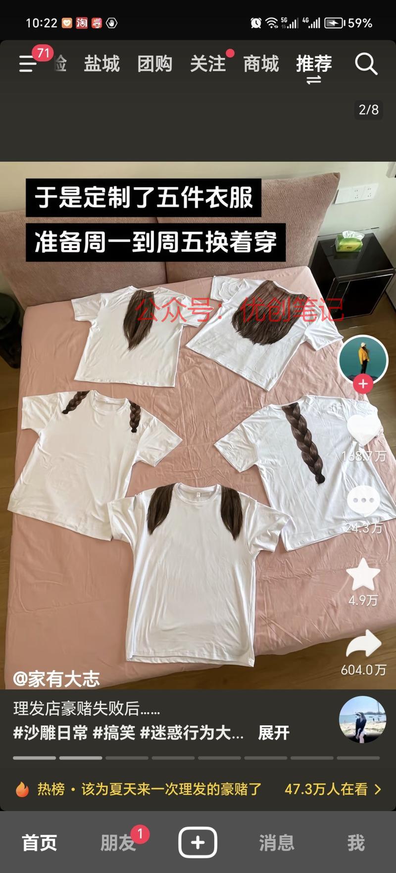 这个好玩，假长发白t，热度好..情报-搞钱线报📢论坛-网创交流-优创圈